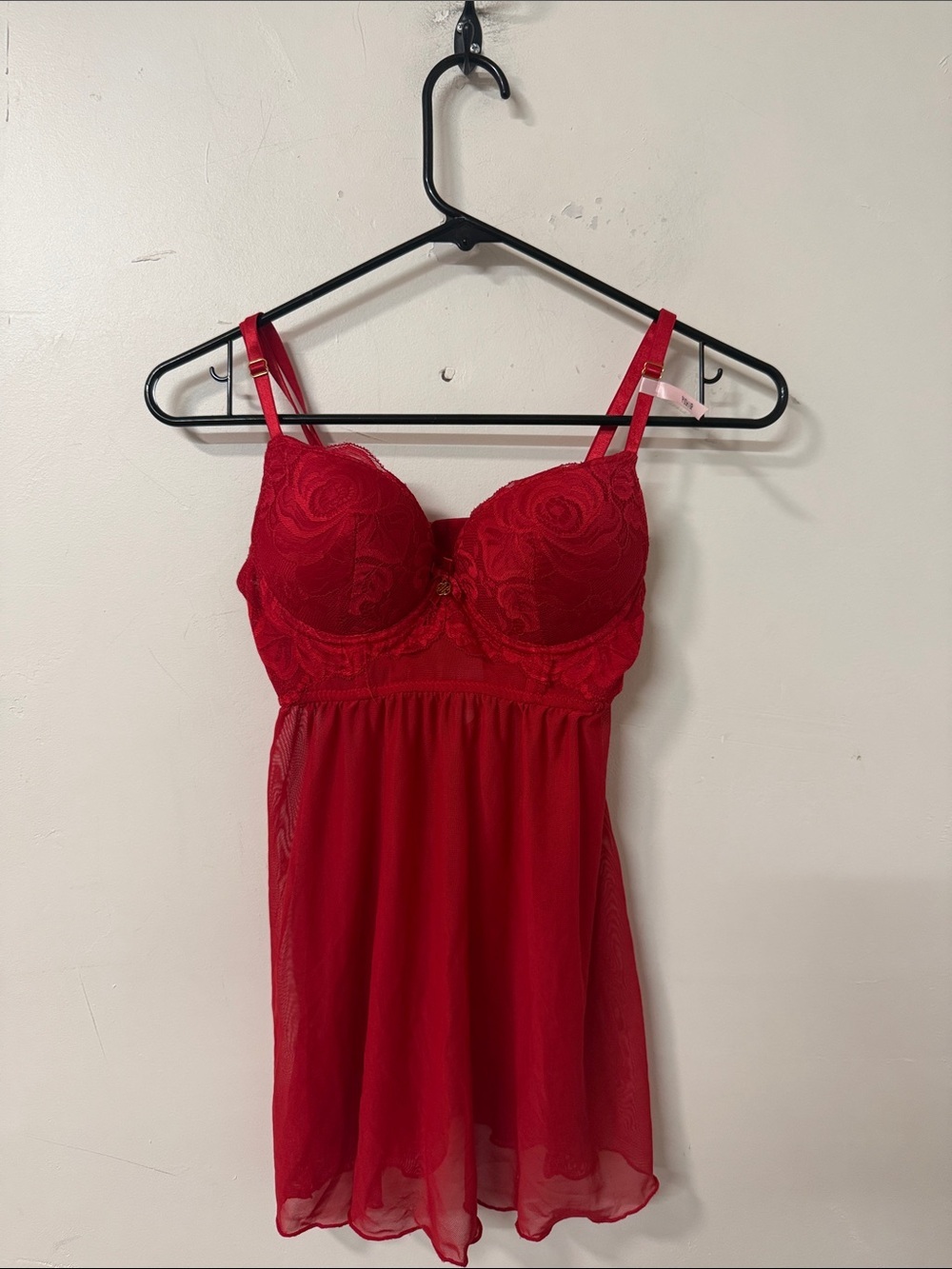 Red Lace Babydoll Chemise - Women Intimates